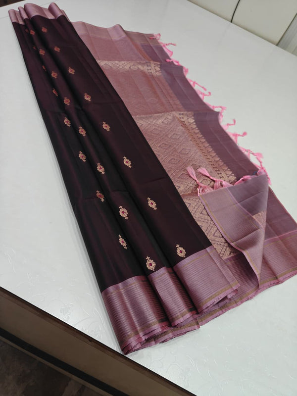 Pure Kanchipuram Soft Silk Saree 1