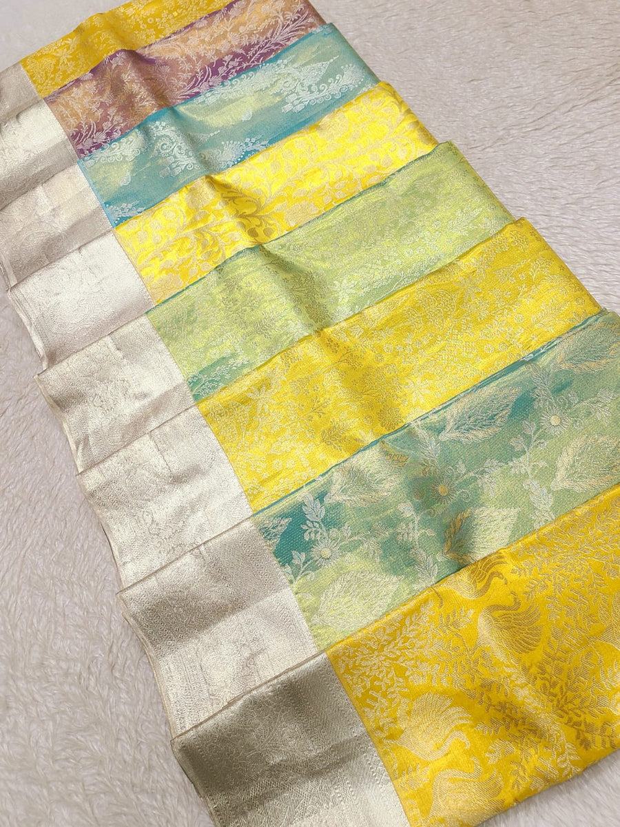 Pure Kanchipuram Tissue Bridal Silk Saree 1