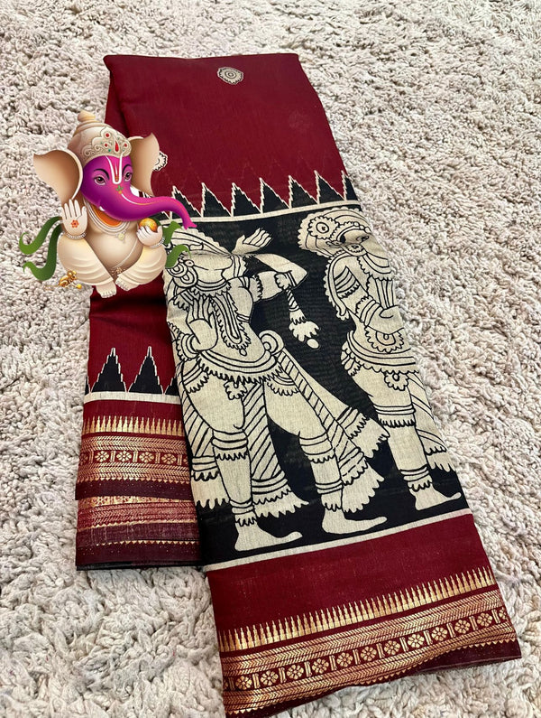Trending Mashru silk pretty kalamkari designs