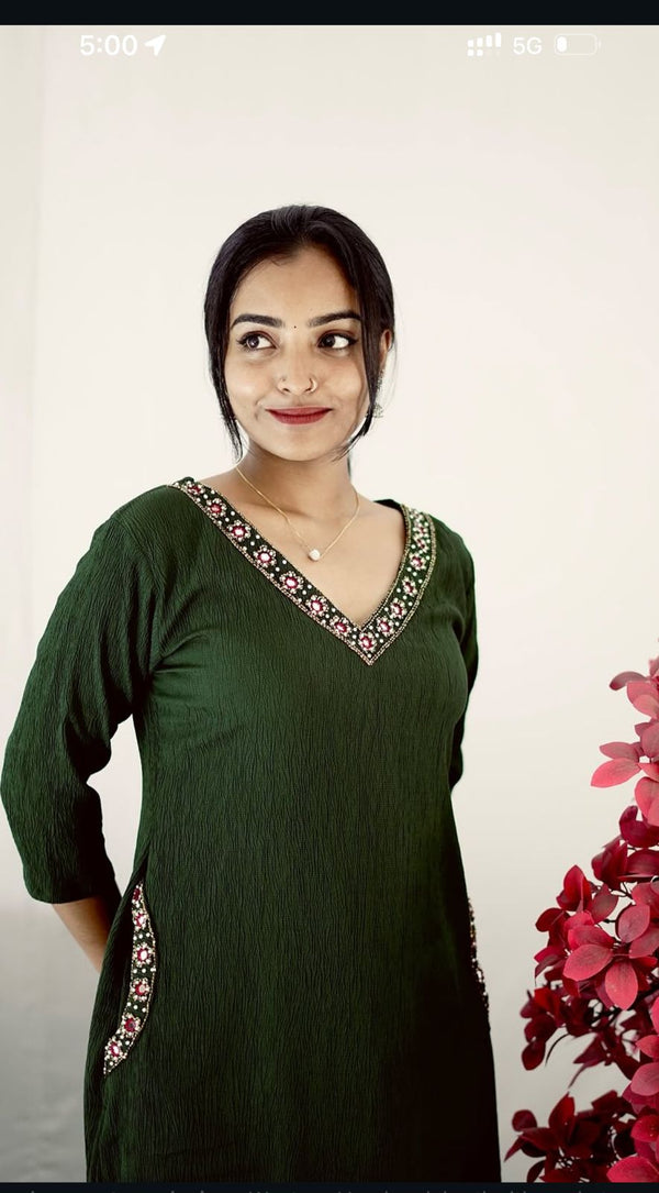 Premium Heavy Handwork Kurti