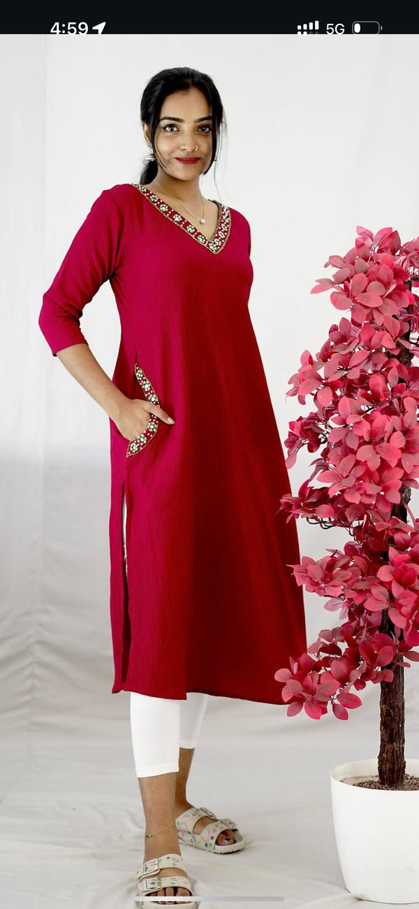 Premium Heavy Handwork Kurti