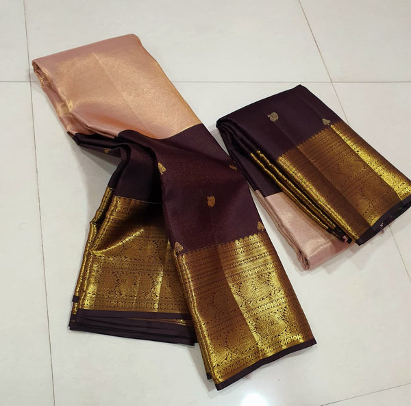 Pure kanjeevaram silk saree with silk mark