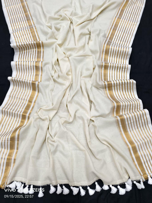 Mull cotton Trending Sarees
