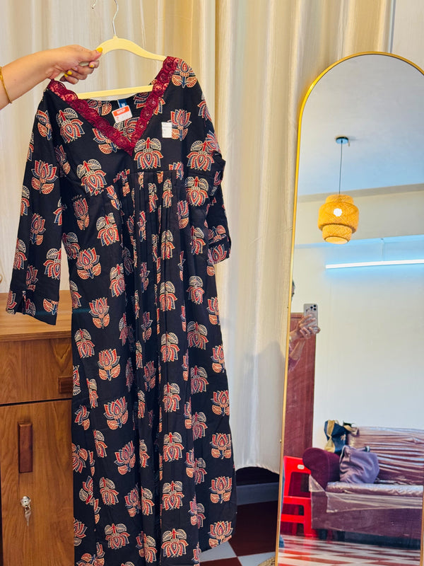 Ajrakh cotton top