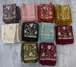 Crush Salsa Party Wear Saree — Champagne