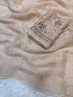Crush Salsa Party Wear Saree — Champagne