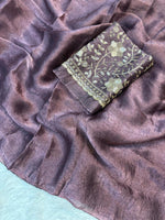 Crush Salsa Party Wear Saree — Mauve