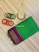 Go/traditional.soft cottan checks saree