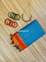 Go/traditional.soft cottan checks saree