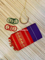 Go/traditional.soft cottan checks saree