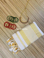 Go/traditional.soft cottan checks saree
