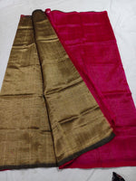 Mangalgiri Handloom Silk Cotton Saree — Olive Green