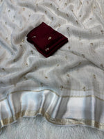 Viscose Georgette Multi Sequence Saree 1