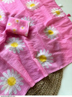 Linen cotton DIGITAL PRINT saree