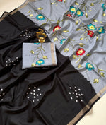 Malmal cotton with kalamkari design pallu and blouse