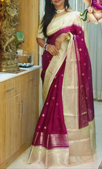Semi raw mango silk - magenta