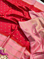 Semi silk - green mango  saree