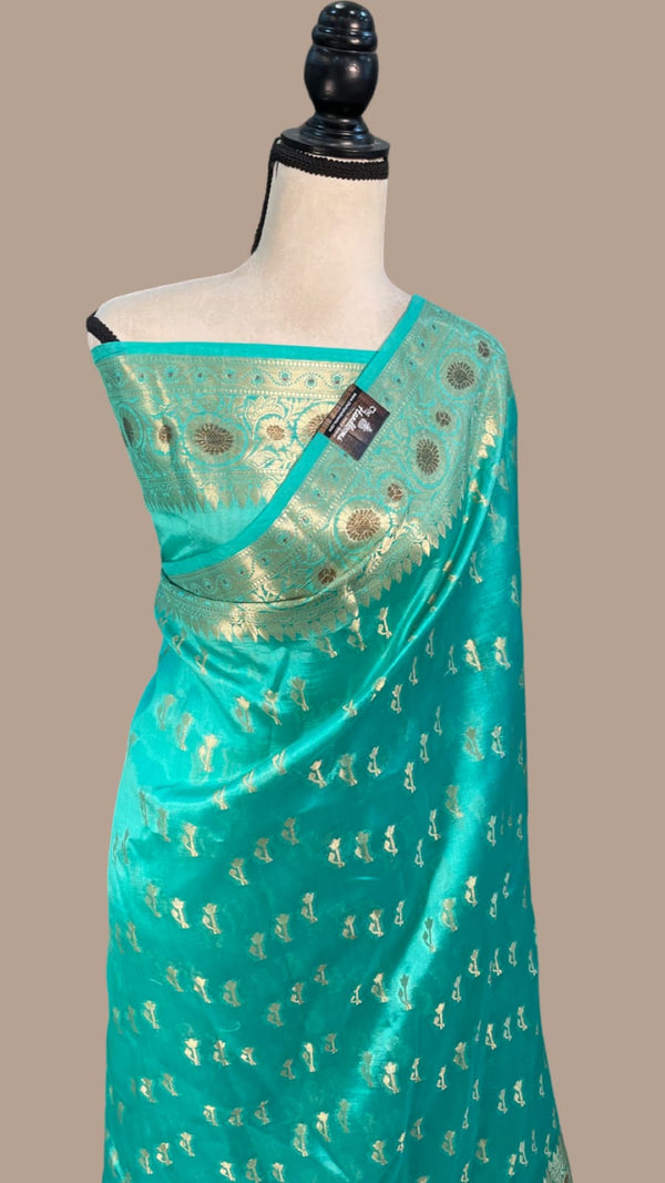 viscos Mina border buti weaving Saree