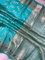 viscos Mina border buti weaving Saree
