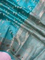 viscos Mina border buti weaving Saree