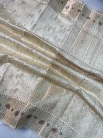 viscos&nbsp; Mina border buti weaving Saree