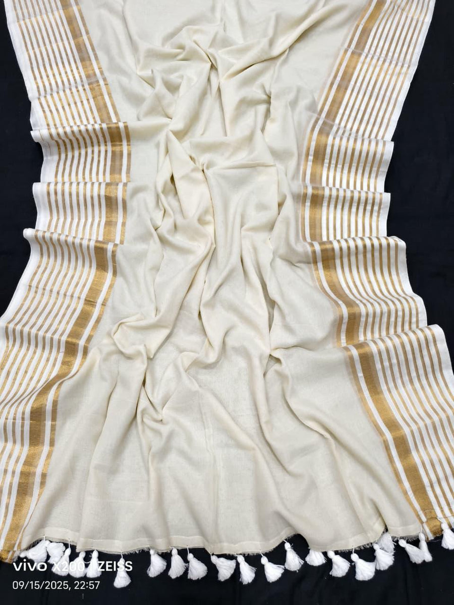 Mull cotton Trending Sarees