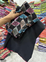 Scallop full work designer saree with work blouse