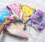 Beautiful Soft Silk fancy saree With Cut Work & stone work