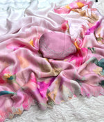 Beautiful Soft Silk fancy saree With Cut Work & stone work