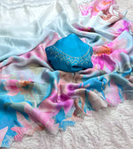 Beautiful Soft Silk fancy saree With Cut Work & stone work