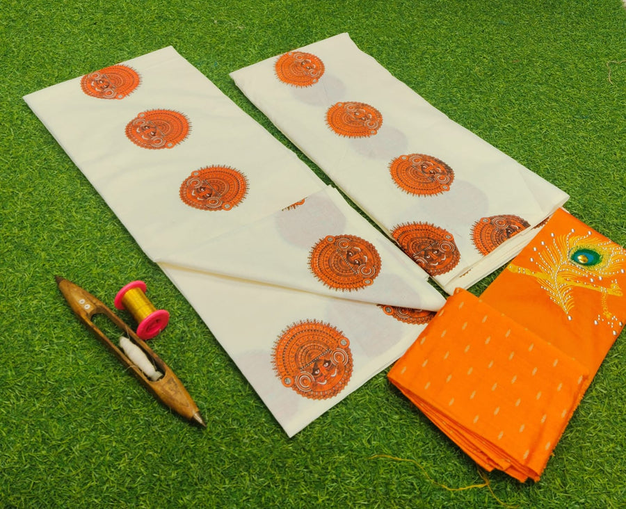 Kerala set mund - Onam collections