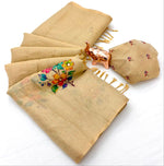 Tamara and floral designs from onam collections. With simple maggam work and embroidery.