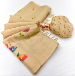 Tamara and floral designs from onam collections. With simple maggam work and embroidery.