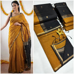 Elegant and classy , cotton saree with small border