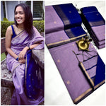 Elegant and classy , cotton saree with small border