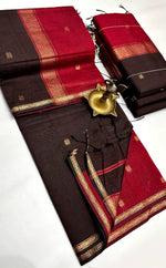 Elegant and classy , cotton saree with small border