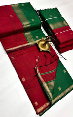 Elegant and classy , cotton saree with small border