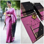 Elegant and classy , cotton saree with small border