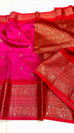 Benarasi semi soft silk sarees.
