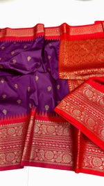 Benarasi semi soft silk sarees.
