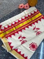 onam series, kerala saree mul cotton