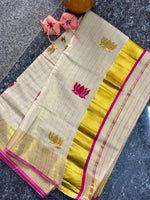 onam series, kerala saree mul cotton