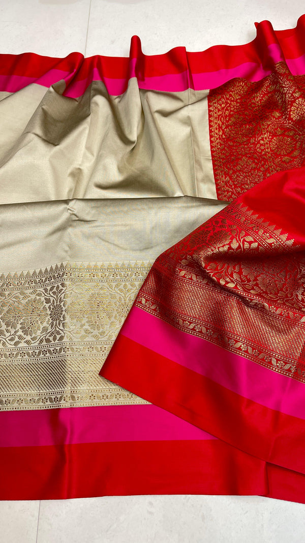 Benarasi semi soft silk sarees.
