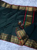 stripes pattern semi soft silk
