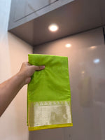 soft cottan green saree