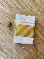 golden stripes saree