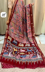 Mangalagiri cotton silk pretty kalamkari designs
