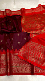 Benarasi semi soft silk sarees.