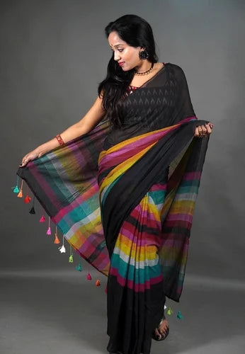 Trendy Mul cotton saree.